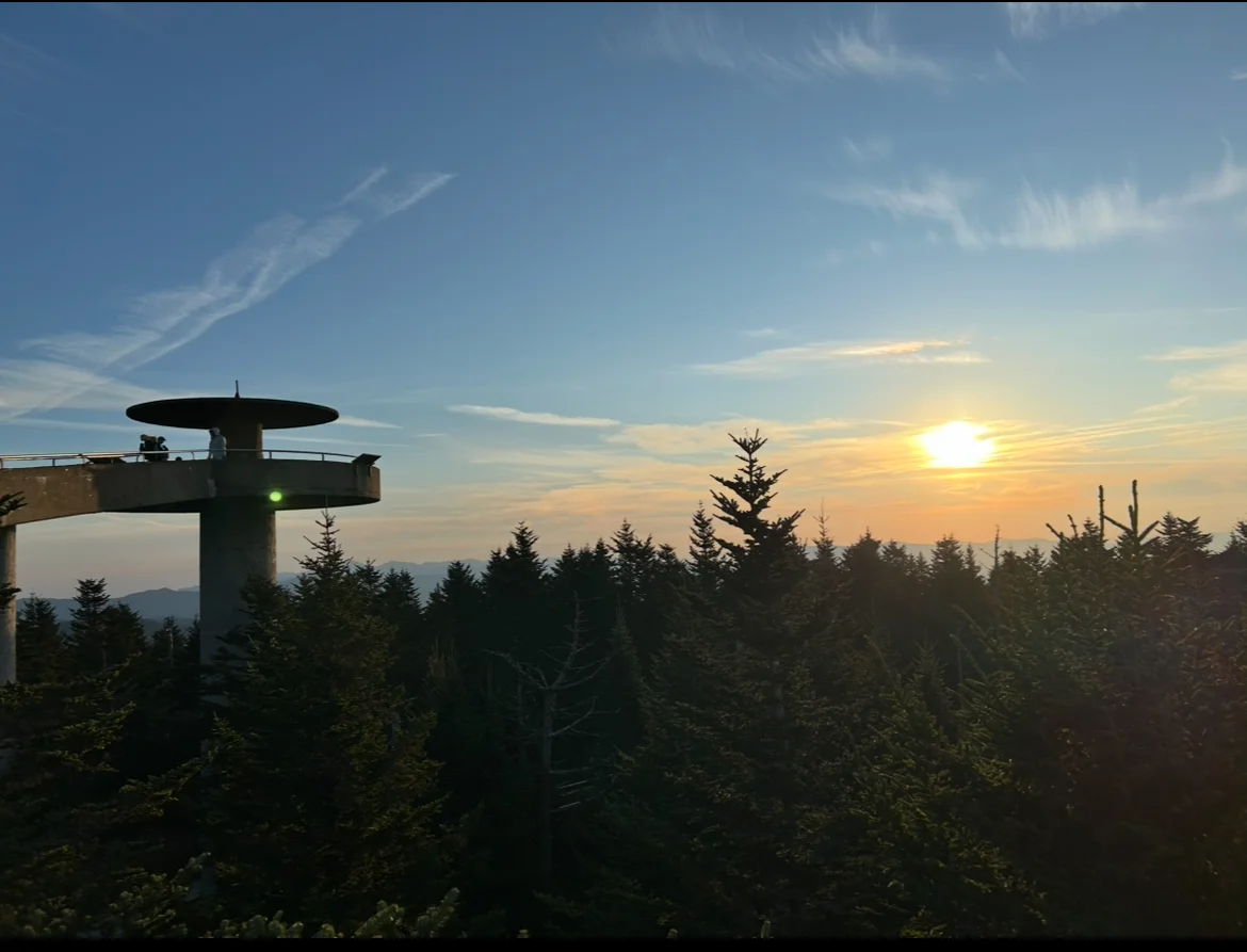 Golden hour at Clingmans Dome