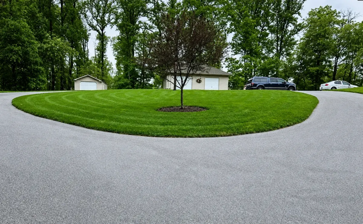 Driveway and lawn finish work