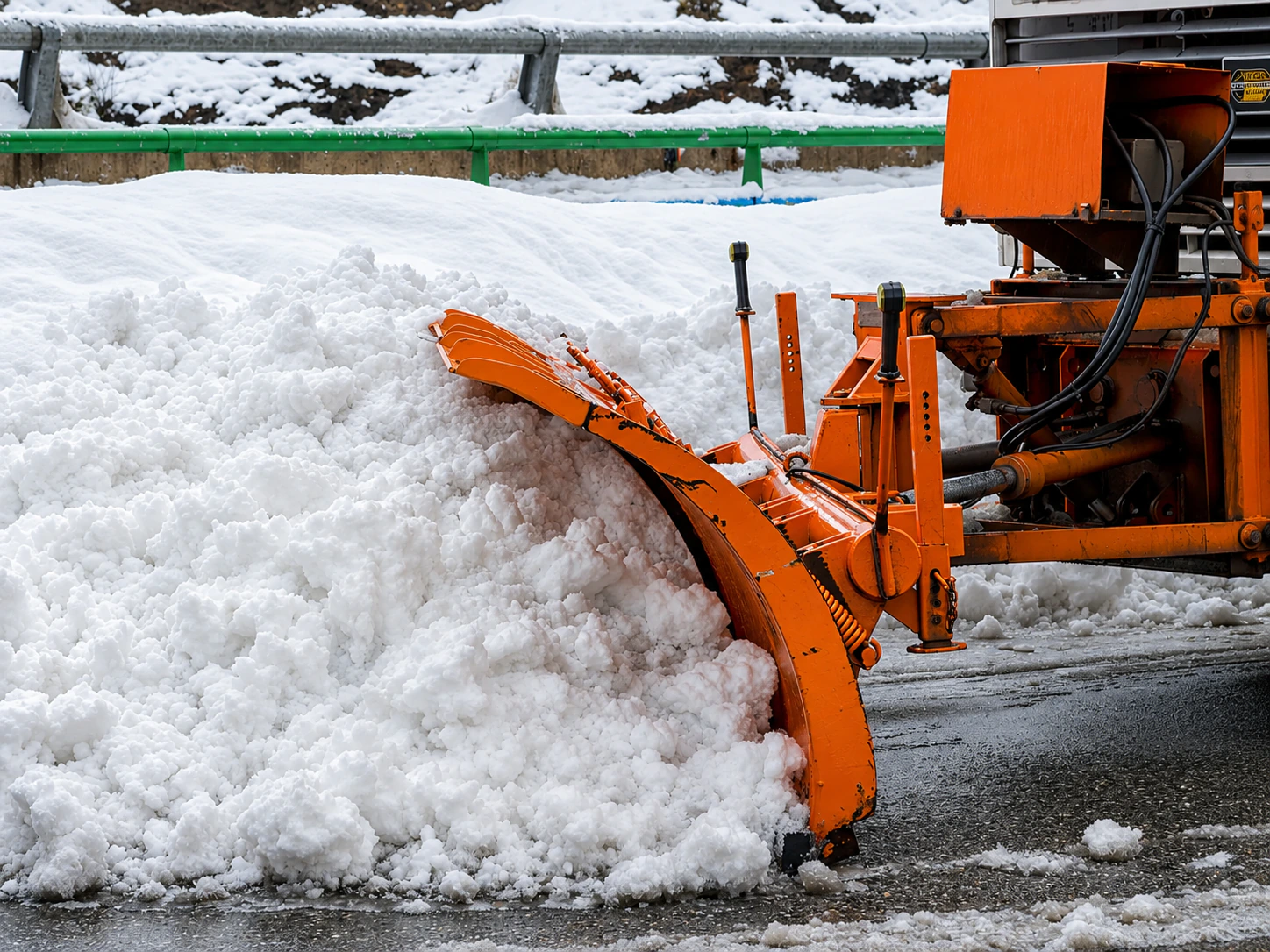Commercial snow removal service