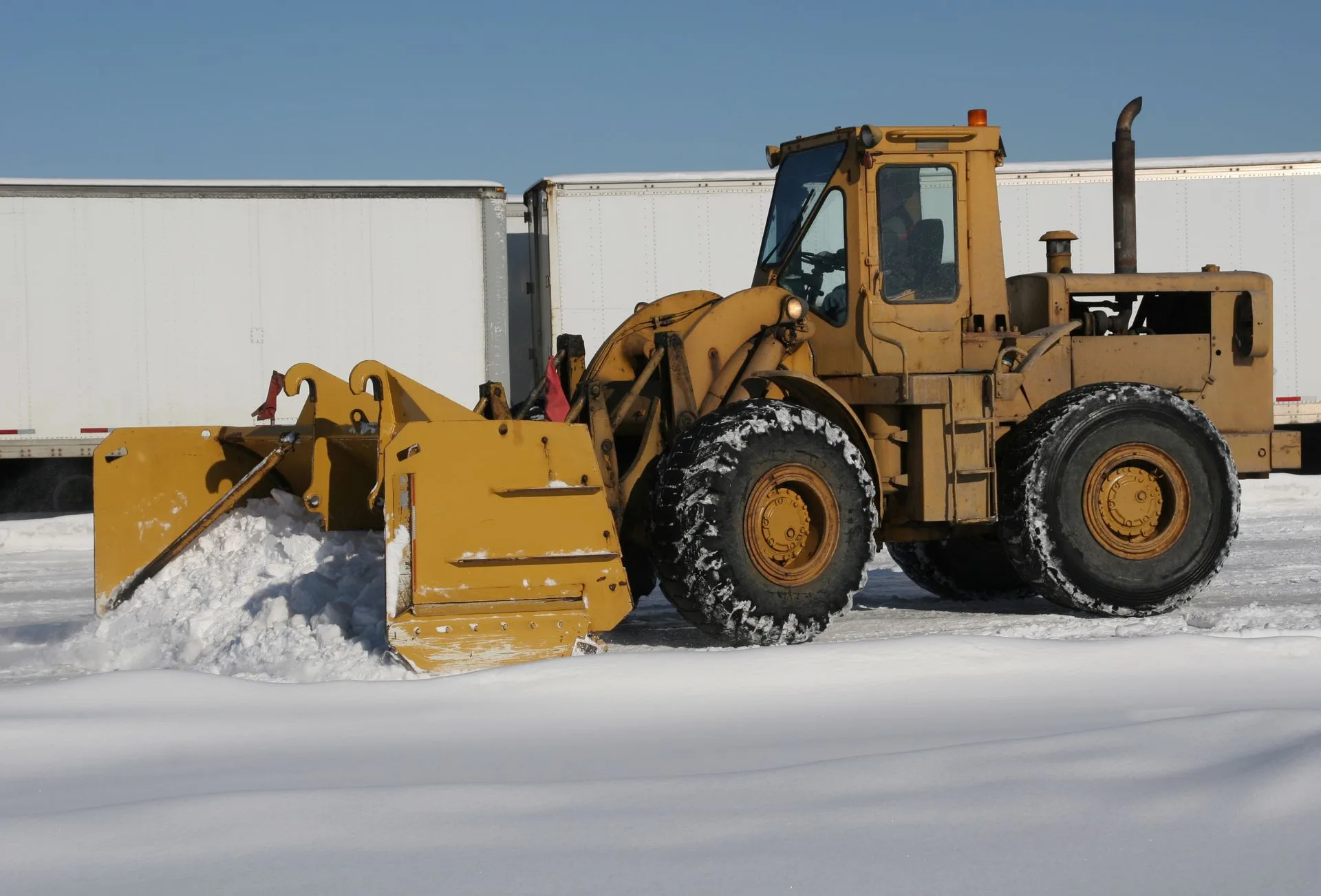 Snow removal loader service